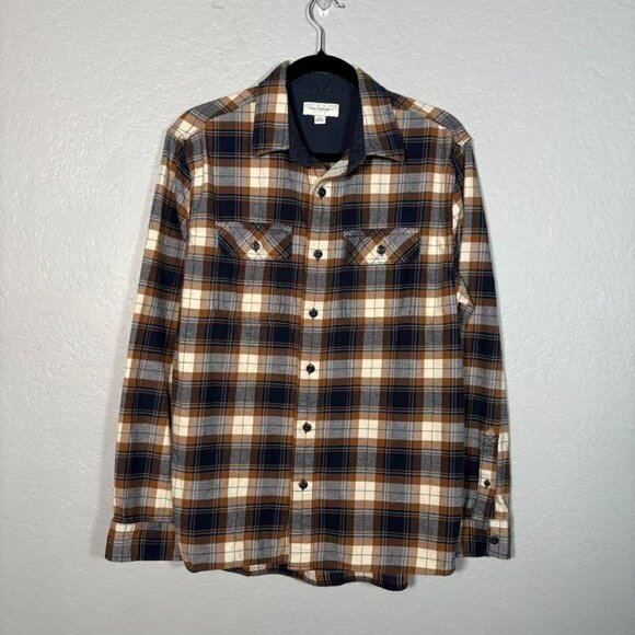 FREE ASSEMBLY Men Size M Flannel Shirt Plaid Cotton Long Sleeve Fall - Picture 1 of 8